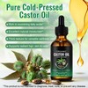 ​​Bio Rizinusöl Kaltgepresst - 100% Reines Virgin Öl | Für