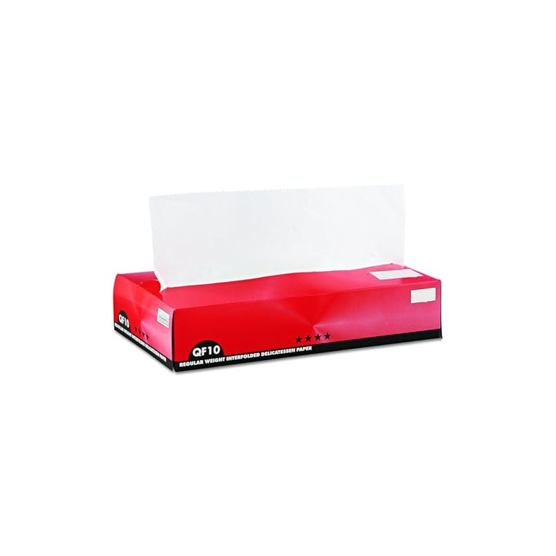 Interfolded Dry Wax Paper, 10 X 10 1/4, White -