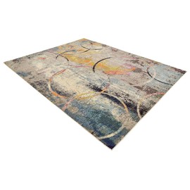 Unique Loom Chromatic Collection Rustic Modern Abstract Colorful Multi Area Rug (8' 0 x 10' 0)