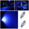 ECO_ZILLA ECOZILLA 2x Ultra Blue LED Bulbs 31mm Festoon 4-SMD