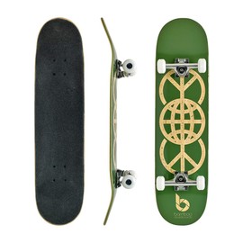 Bamboo Skateboards Complete Skateboard - More Pop, Lighter, Stronger & Lasts Longer Than Most Decks- Includes Deck, Trucks, Wheels, Hardware, ABEC 7 Bearings, Grip Tape, & Bonus Y Tool, 7.75