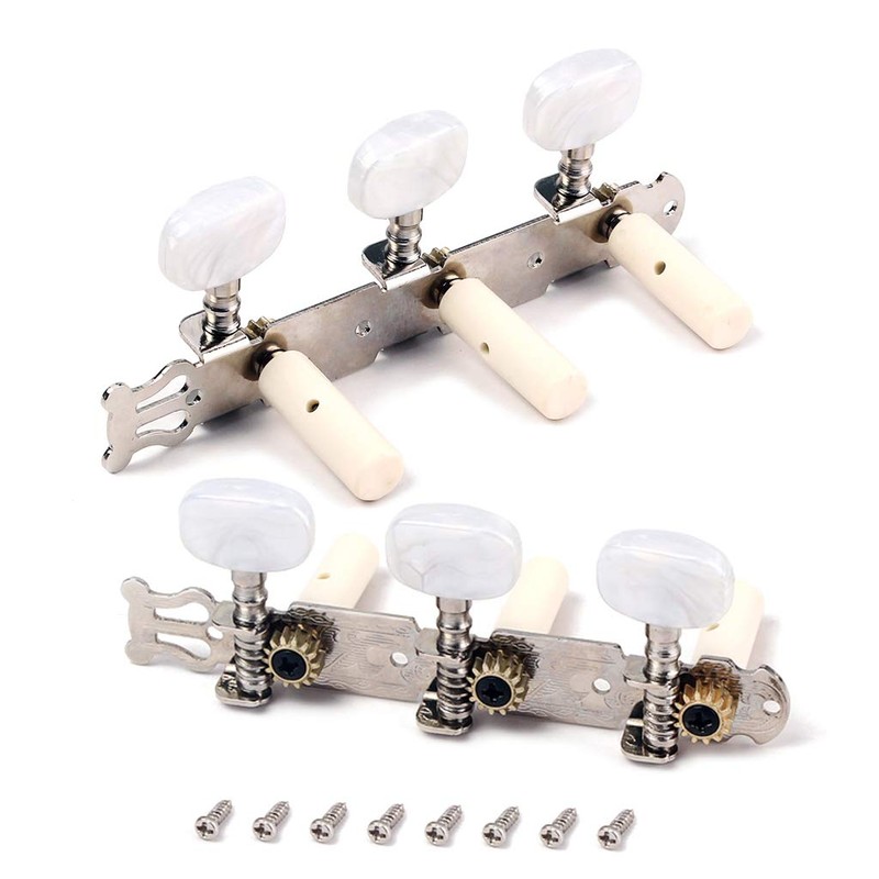 Alnicov 2 Pcs Guitar Machine Heads Tuning Pegs Tuning Keys