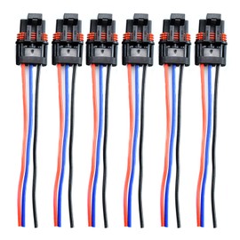 AFEISOL AFEISOL Bus Bar Pulse Power Plugs Pigtail Replacement for Polaris Plug 2018 2019 2020 2021 2022 2023 2024 Ranger XP 1000 / RZR/Pro RS1 General Bus Bar Harness Pigtail Connectors (Blue, 6)