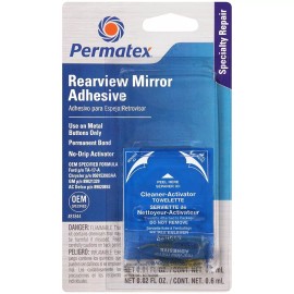 permatex rear view Mirror Adhesive glue windshield rearview fix kit Professional Strength