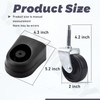 2 Pcs 551016110 Vacuum Caster & 551007106 Caster & Foot