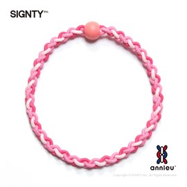 annieu Hair Rubber Hair Accessory Bracelet [Hairdresser Design] Annu (Pink)