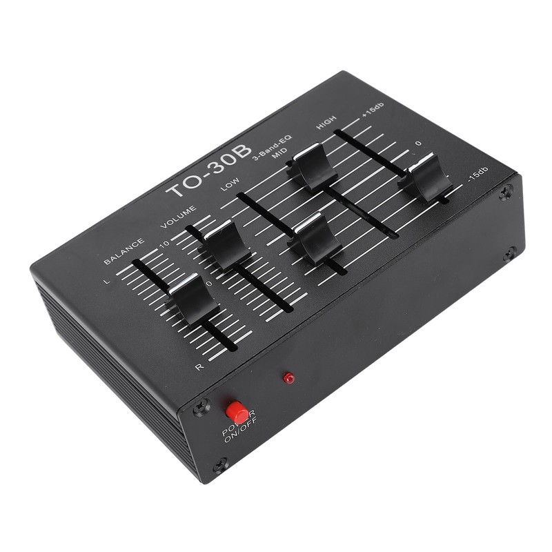 Stereo EQ Equalizer,3 Band Sound Channel Equalizer with Balance Volume