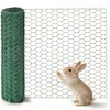 Chicken Wire for Floral Arrangements, 15.7"x157" Green PVC Coated Mesh