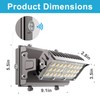 Lightdot 150W LED Wall Pack Lights, 360° Adjustable Panel with