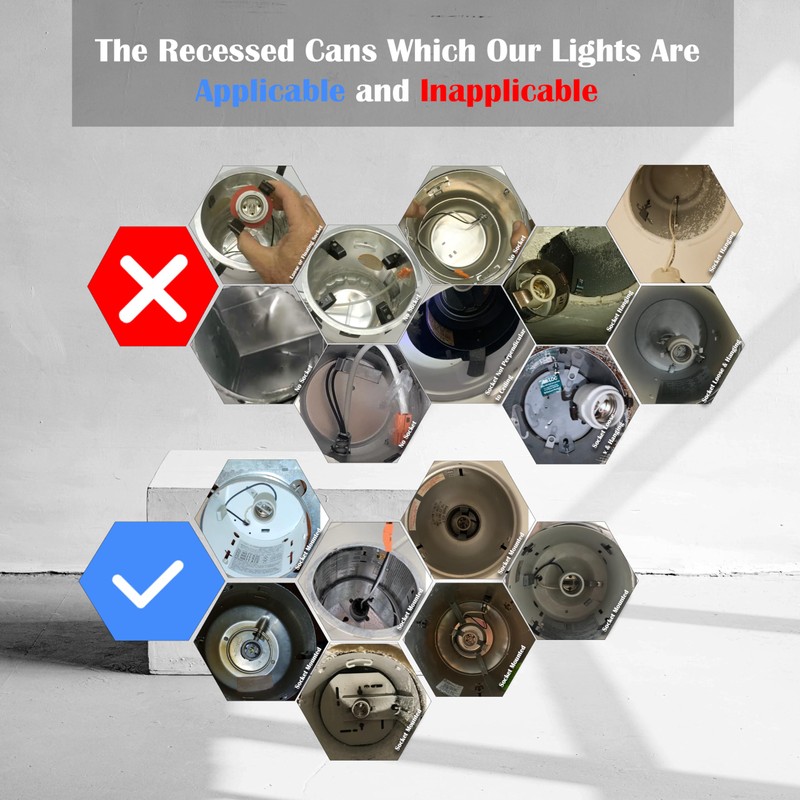 Soliseed 4 Inch LED Can Lights Length Adjustable Recessed Lights