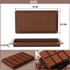 Dubai Chocolate Bar Mold Silicone Chocolate Bar Molds, Deep Rectangular,