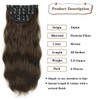 Brown Wavy Clip-in Hair Extensions for Halloween & Christmas Parties