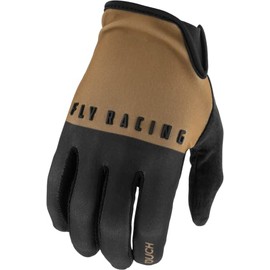 Fly Racing Media Riding Gloves (Dark Khaki/Black, Youth Large)
