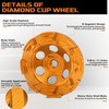 KSEIBI 644147 Surface Grinding Wheels 5 Inch - Diamond Cup