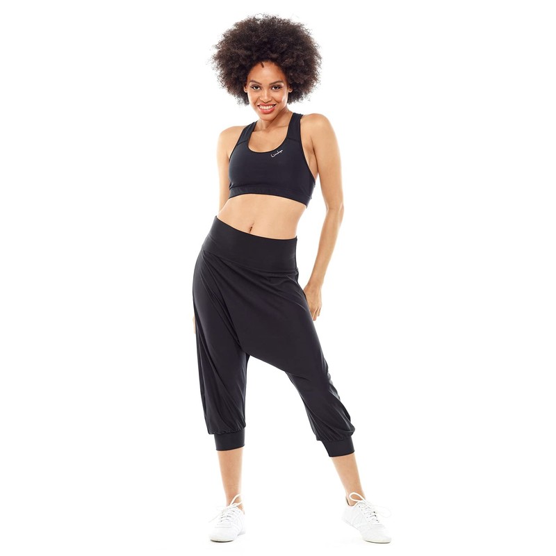 WINSHAPE Women's Fitness Leisure Bustier Functional Sports Bra Sb101 Black