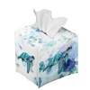 ZFRXIGN Hippie Sea Turtle Tissue Holder Square Tissue Box Cover