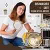 Baderke 5 Pcs Gold Strainers and Colanders Set Including 4/5