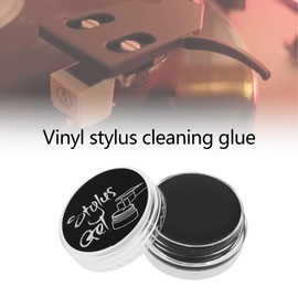 eMagTech Turntable Stylus Cleaning Gel Reusable Turntable Stylus Cleaning Kit Quick Dust Remover for Gramophone Cartridge Stylus Black