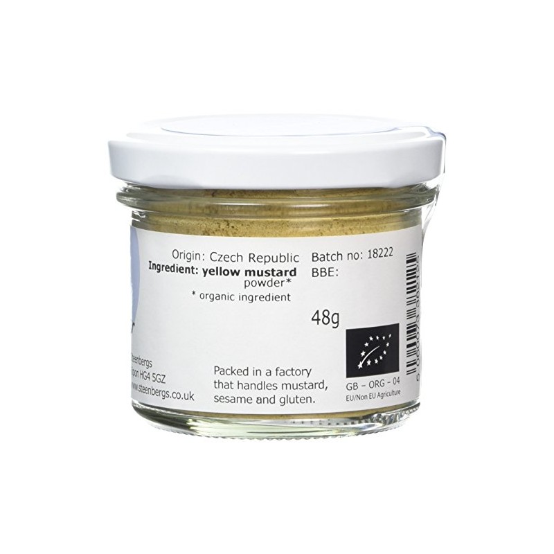 Steenbergs Organic Yellow Mustard Powder Standard Jar 48g