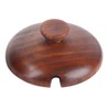 1Pc Solid Wood Spice Jar Seasoning Pot Sugar Bowl with