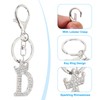 [PATIKIL] Initial Letter Key Chain Crystal Diamond Decorated Letter D