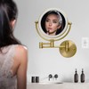 Wall Mounted Makeup Mirror with Light and Magnification, 7W Higher