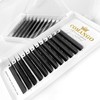 Brown YY Eyelash Extensions 0.07mm Thickness Premade lash Fans C/D/LU