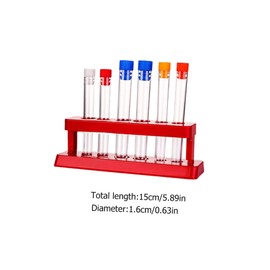 Mobestech 2sets Test Tube Rack Kit for Laboratory Use Test Tube Holder and Caps for School and Research Corrosion-resistant Convenient for Observing Experiments