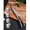 SimCoker Full Steel Poultry Shears Heavy Duty, Professional Bone Cutting
