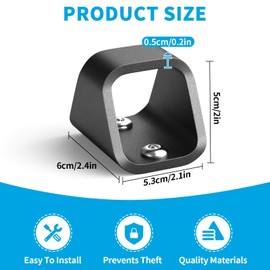 KHAMAL Security Anchor for Chain With 2 Protected Expansion Bolts - Heavy Duty Security Ground Anchor, Anti Theft Floor and Wall Ground For Motorcycle, Bicyle, Trailer, Scooter Bike Lock