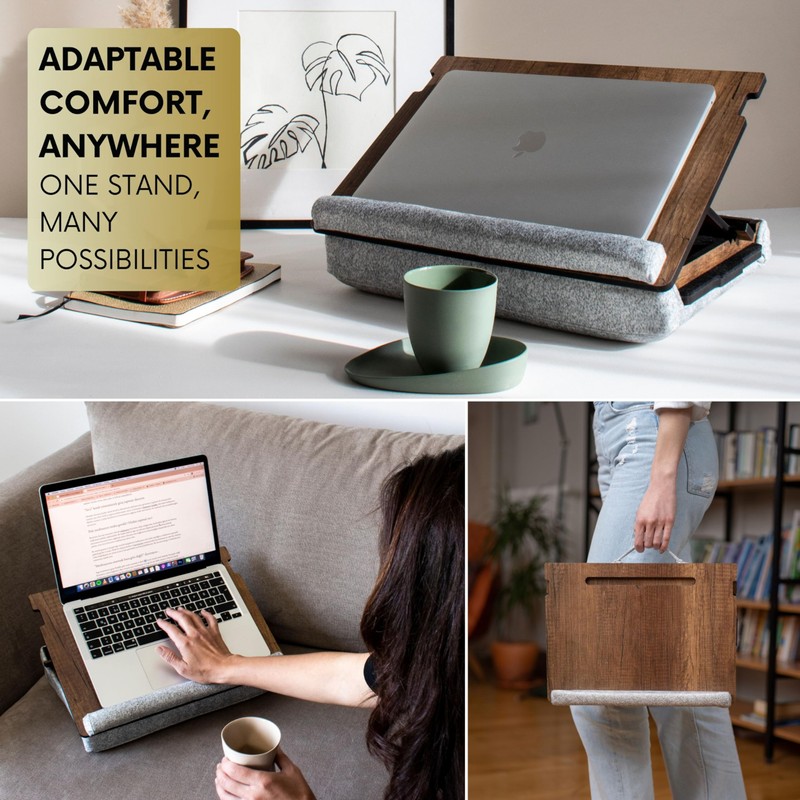 Vigo Wood Lap Desk for Laptop - Laptop Tray with