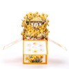 AimtoHome 3D Pop Up Greeting Card with Daffodils Garden Design,