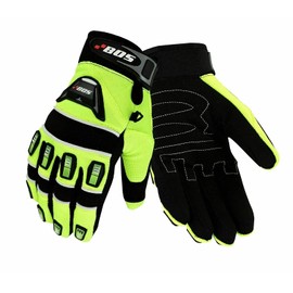 BOSmoto Motorcycle Gloves Cycling Sports Gloves Summer Motorcycle Gloves XS-3XL (Neon, 2XL)