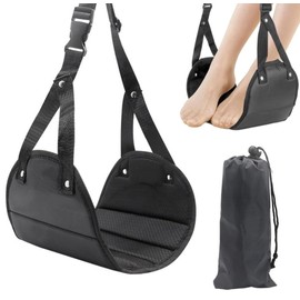 1-Pack Foot Hammock for Plane Travel | Adjustable and Lightweight Portable Under Desk Foot Rest for Air Travel and Office | Essentials to Relax Your Feet