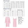 SWOMOG Womens Maternity Robe 2PCS Nursing Nightgown for Breastfeeding 3