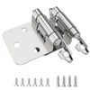 Chibery 10 Pack 1/2" Overlay Cabinet Hinges, Semi-Concealed Hinge, Cabinet