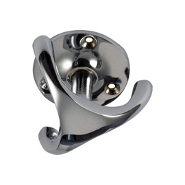 Gedotec Pantos Triple Hook Ceiling Hook Swivel Undermount Hook Chrome-Plated Brass Rosette: Diameter 50 mm Swivel Hook Height 38 mm for Ceiling Mounting 1 Piece – Coat Hook for Screwing