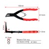 SPEEDWOX Curved Long Snap Ring Pliers for Holes, C-Ring Pliers,