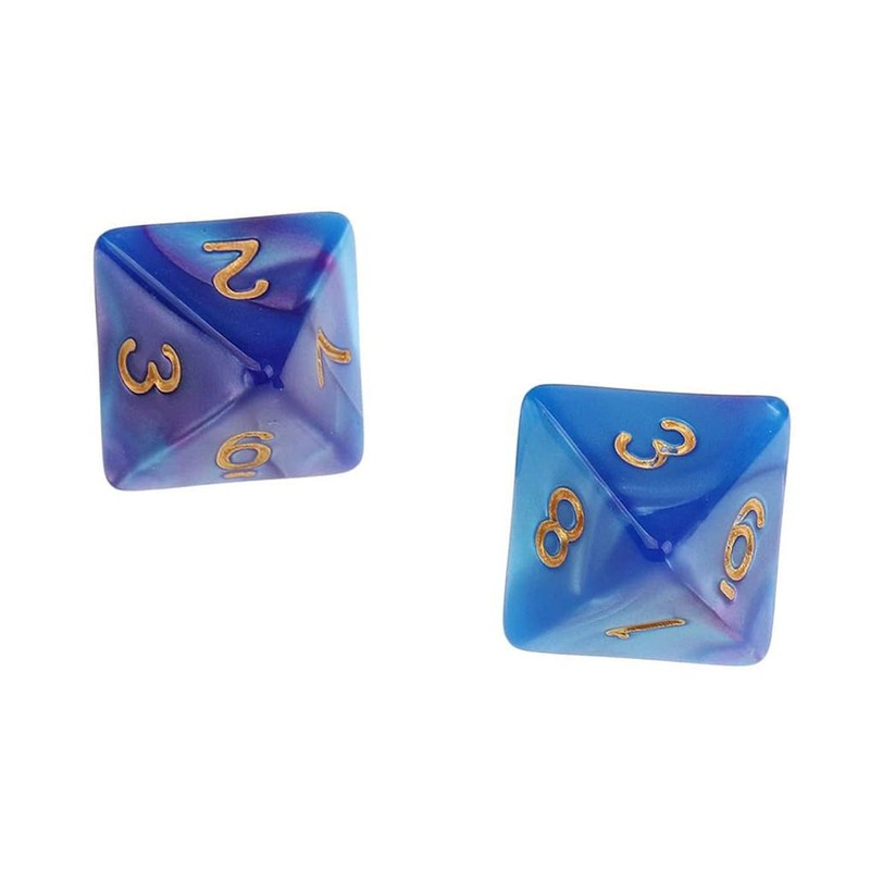 Yourandoll 10pcs Polyhedral Dice D8 Dice 8-Sided Dice for Dungeons