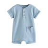 NEXT Baby 4 Pack Jersey Rompers, blue, 12 - 18