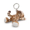 63061 - Portachiavi con Peluche a Forma di Gatto Bengala,
