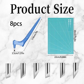 8Pcs Craft Tools, Rotating Craft Tool for Handcrafting and Craftsmanship, It Can Rotate from Multiple Angles, Easy to Operate, Widely Applicable, It is a Companion for Artisans