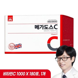 Korea Eundan Megadose C Vitamin C 1000mg 180 packets, 180g, 1 piece / 고려은단 메가도스C 비타민C 1000mg 180포, 180g, 1개