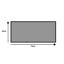 Wash+Dry Door Mat Shelf Red 35 x 75 cm Indoor and Outdoor Washable Red