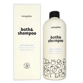 Mondies Mongdies Bath & Shampoo Body Wash Shampoo All-in-One, 1 Bottle, 400ml / 몽디에스 바스 앤 샴푸 바디워시 샴푸 올인원, 1개, 400ml