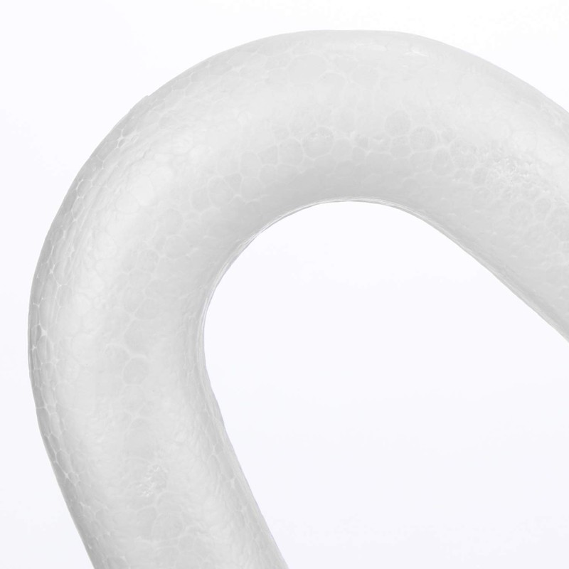 com-four® 2 x Styrofoam Heart for Crafts, Craft Set Made