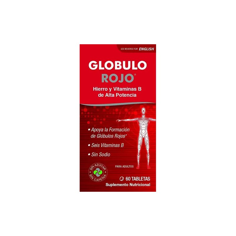 Globulo Rojo Suplemento Hierro Y Vitaminas B Iron Supplement with