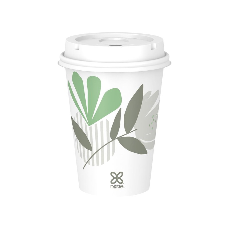 Dixie Pathways Paper Hot Cups, 12oz, 1000/Carton