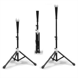 ZREE Baseball Softball Batting Tee Tripod Training Height 63 - 100cm Adjustable Black
