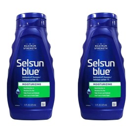 2 Pack Shampoo Selsun Aloe Vera Moisturizing Dandruff 325ml